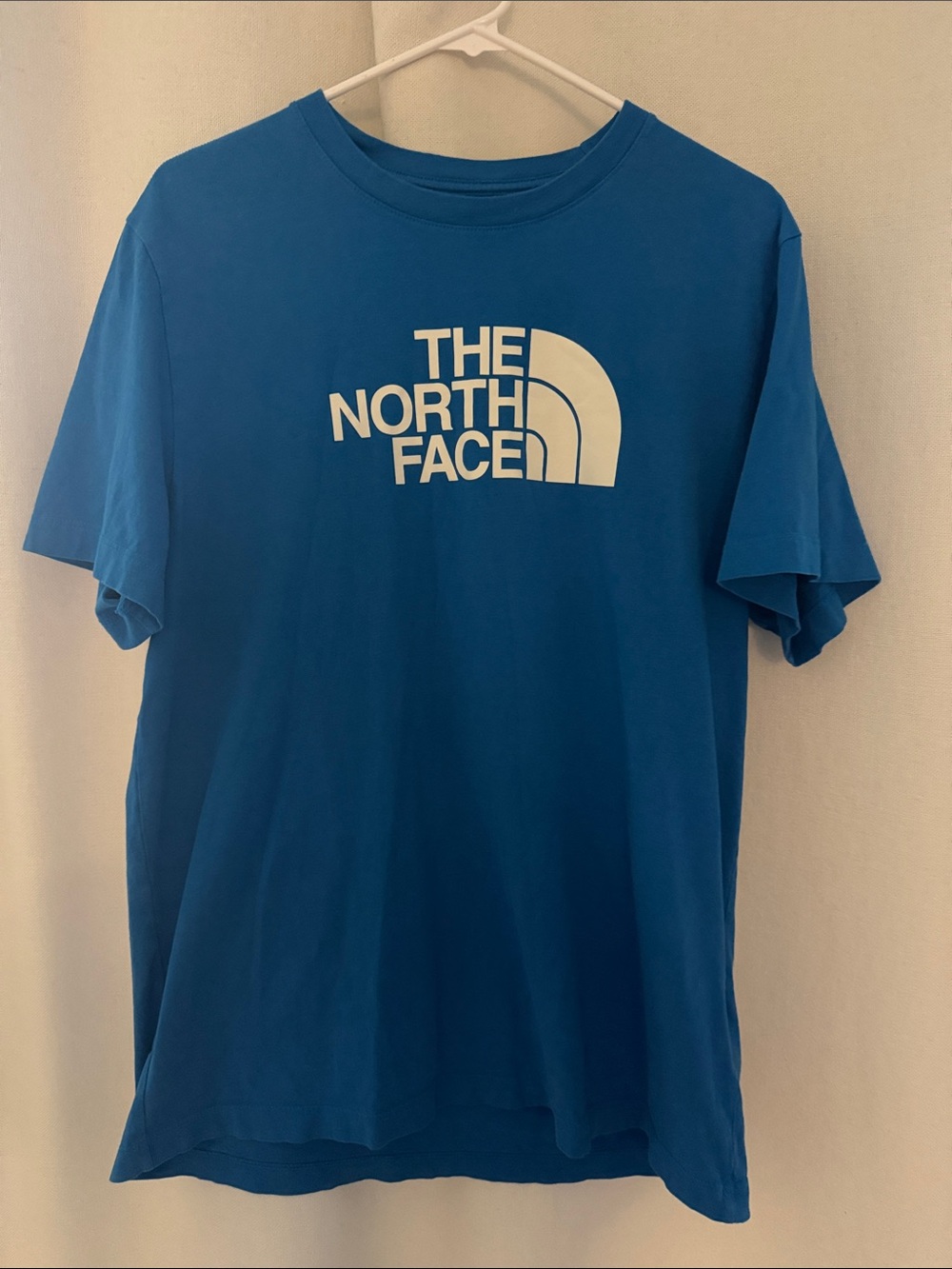The North Face Men's Teal Blue Logo Short-Sleeve Tee